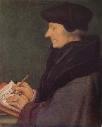 Hans Holbein Erasmus portrait Spain oil painting artist
